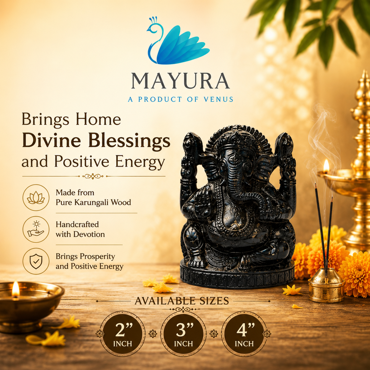 Karungali Vinayagar | Black ebony Ganesh